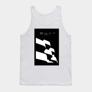 Modern Curves 05, Modern Architecture Design, minimalist Design, Modern Art, Typographic, Helvetica Tank Top